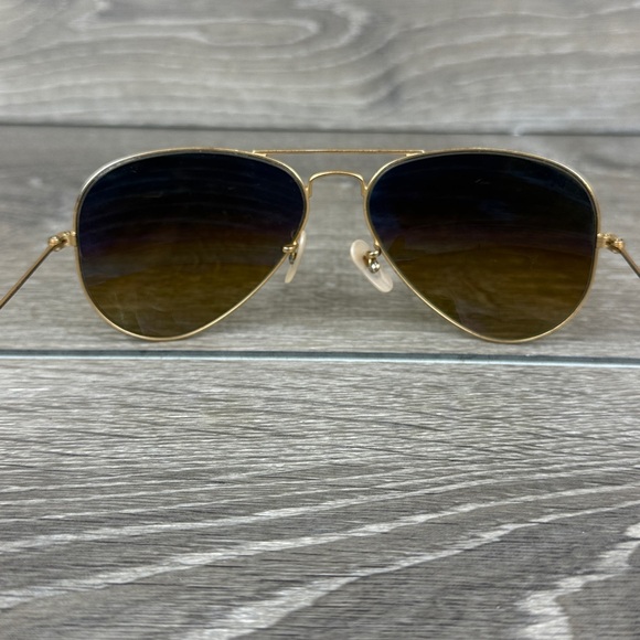 Ray-Ban 58014 Gold Metal Frame Aviator Sunglasses Brown Lenses **Frames Only** - Picture 4 of 14